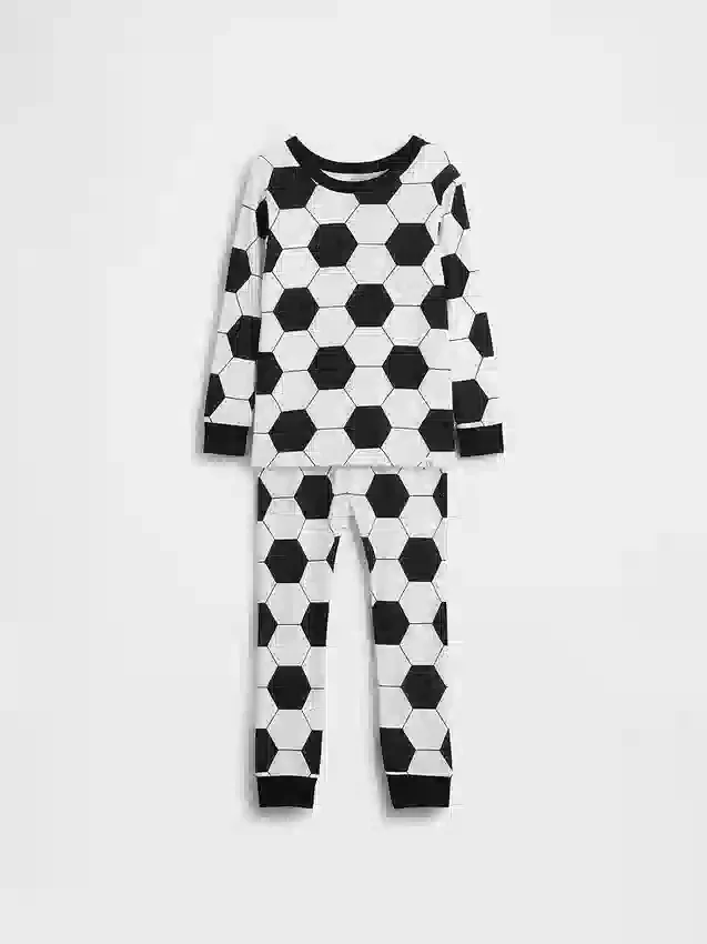 Ensemble de pyjama de football en coton brossé bio pour Bébé & Enfant