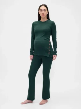 Ensemble de pyjama de maternité en modal côtelé