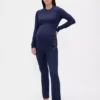 Ensemble de pyjama de maternité en modal côtelé