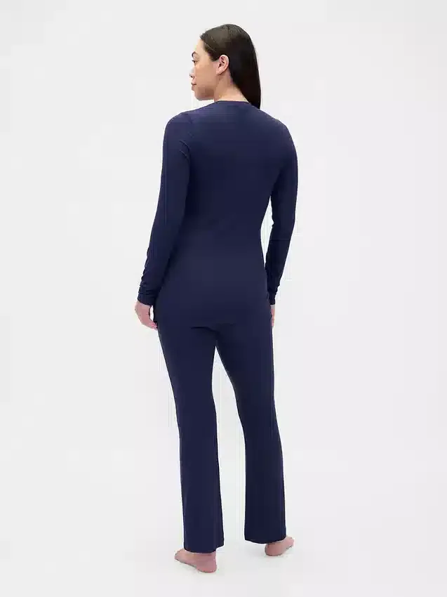 Ensemble de pyjama de maternité en modal côtelé