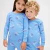 Ensemble de pyjama de Noël en coton brossé bio pour enfants et bébés