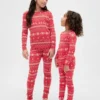 Ensemble de pyjama de Noël en coton brossé bio pour enfants et bébés
