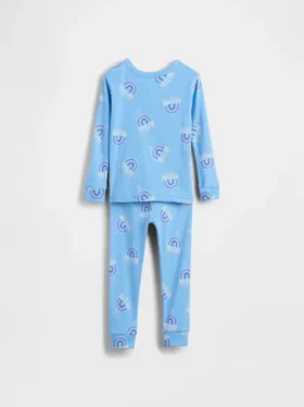 Ensemble de pyjama de Noël en coton brossé bio pour enfants et bébés