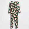 Ensemble de pyjama de Noël en coton brossé bio pour enfants et bébés
