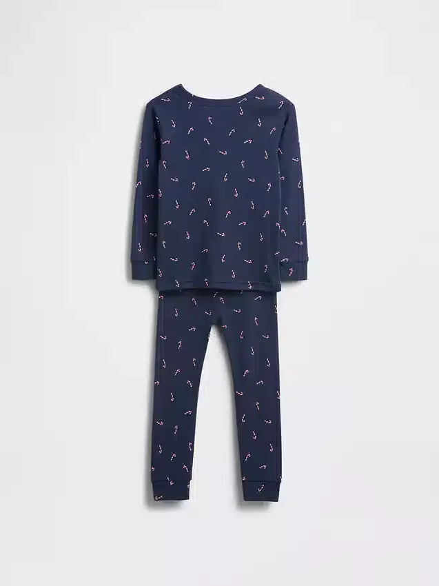 Ensemble de pyjama de Noël en coton brossé bio pour enfants et bébés