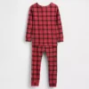 Ensemble de pyjama de Noël en coton brossé bio pour enfants et bébés