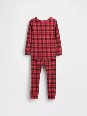 Ensemble de pyjama de Noël en coton brossé bio pour enfants et bébés