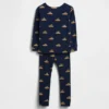 Ensemble de pyjama de Noël en coton brossé bio pour enfants et bébés