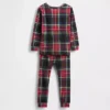Ensemble de pyjama de Noël en coton brossé bio pour enfants et bébés