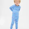 Ensemble de pyjama de Noël en coton brossé bio pour enfants et bébés