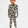 Ensemble de pyjama de Noël en coton brossé bio pour enfants et bébés