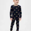 Ensemble de pyjama de Noël en coton brossé bio pour enfants et bébés