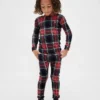 Ensemble de pyjama de Noël en coton brossé bio pour enfants et bébés