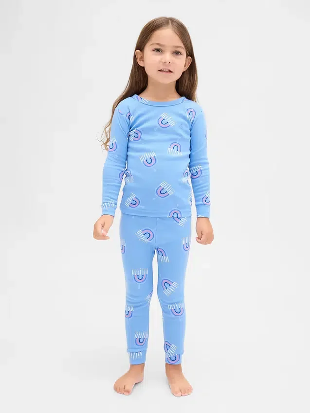 Ensemble de pyjama de Noël en coton brossé bio pour enfants et bébés