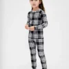 Ensemble de pyjama de Noël en coton brossé bio pour enfants et bébés
