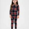 Ensemble de pyjama de Noël en coton brossé bio pour enfants et bébés
