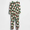 Ensemble de pyjama de Noël en coton brossé bio pour enfants et bébés