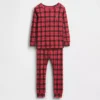 Ensemble de pyjama de Noël en coton brossé bio pour enfants et bébés