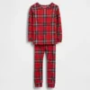 Ensemble de pyjama de Noël en coton brossé bio pour enfants et bébés