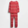 Ensemble de pyjama de Noël en coton brossé bio pour enfants et bébés