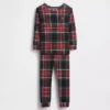 Ensemble de pyjama de Noël en coton brossé bio pour enfants et bébés