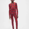 Ensemble de pyjama de Noël en coton brossé bio pour enfants et bébés