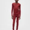 Ensemble de pyjama de Noël en coton brossé bio pour enfants et bébés