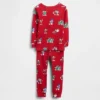 Ensemble de pyjama de Noël GAP × Disney pour enfants et bébés en coton brossé bio