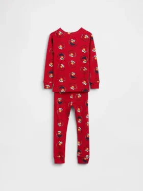 Ensemble de pyjama Elmo en coton brossé bio Sesame Street pour Bébé & Enfant