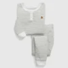 Ensemble de pyjama en coton bio pour Bébé & Enfant, style Henley