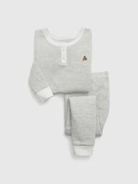 Ensemble de pyjama en coton bio pour Bébé & Enfant, style Henley