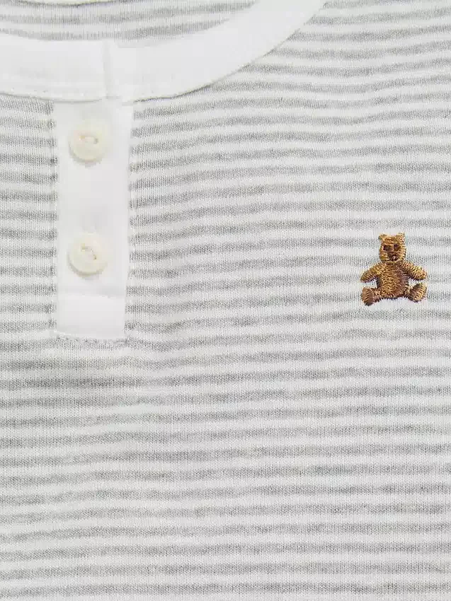 Ensemble de pyjama en coton bio pour Bébé & Enfant, style Henley