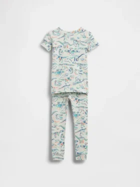 Ensemble de pyjama en coton brossé bio « Dinosaures » pour Bébé & Enfant