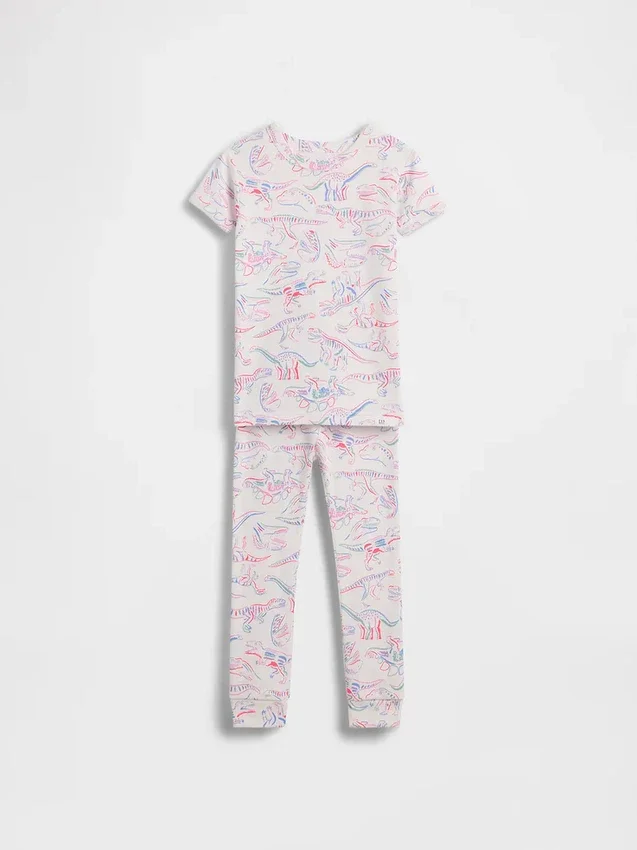 Ensemble de pyjama en coton brossé bio « Dinosaures » pour Bébé & Enfant