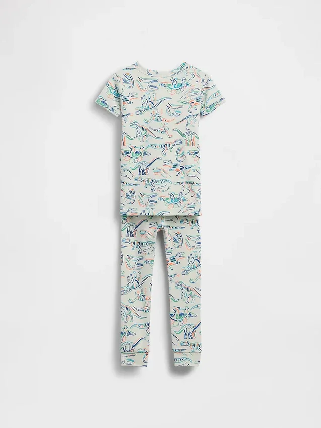 Ensemble de pyjama en coton brossé bio « Dinosaures » pour Bébé & Enfant