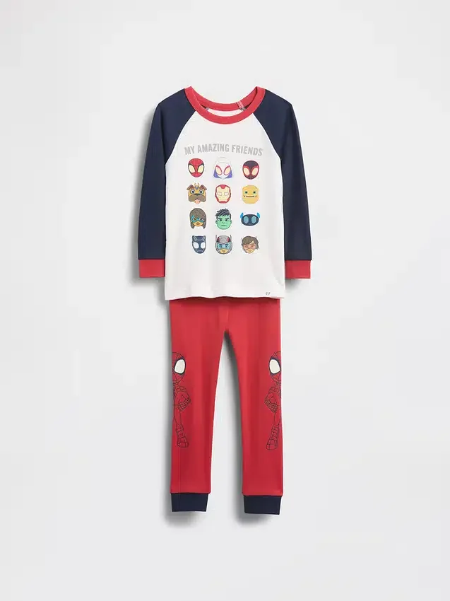 Ensemble de pyjama en coton brossé bio Marvel pour Bébé & Enfant