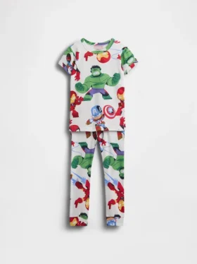 Ensemble de pyjama en coton brossé bio Marvel pour Bébé & Enfant