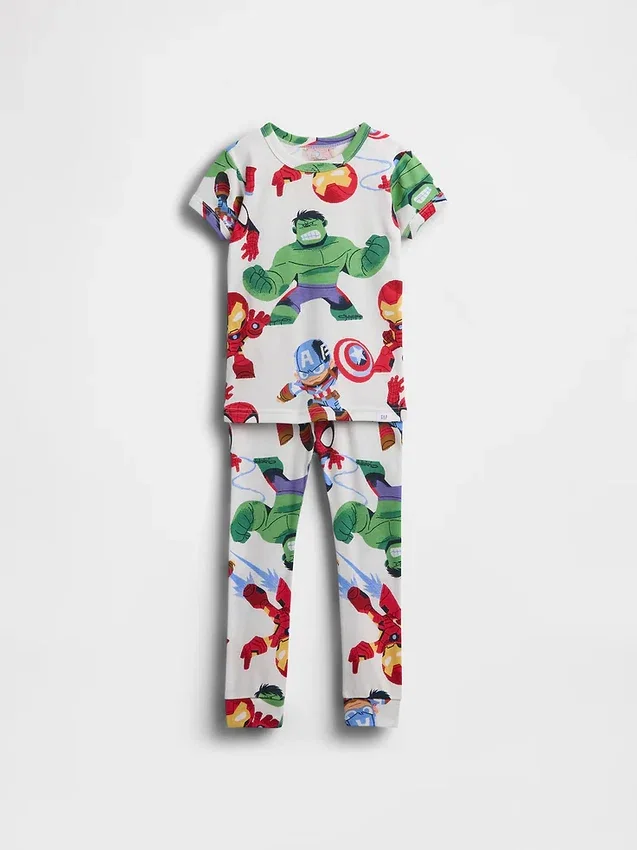 Ensemble de pyjama en coton brossé bio Marvel pour Bébé & Enfant