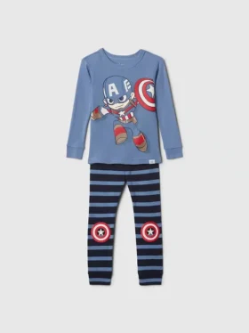 Ensemble de pyjama en coton brossé bio Marvel pour Bébé & Enfant