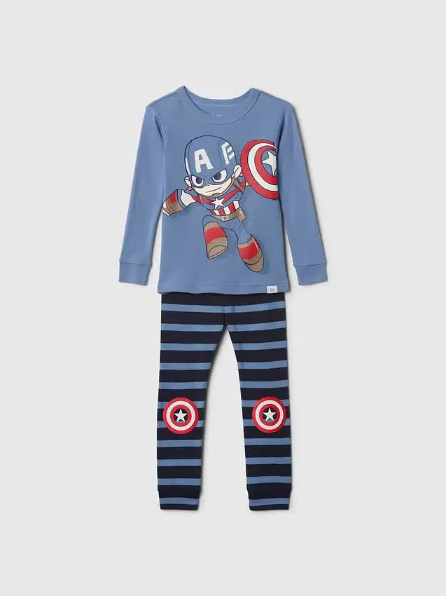 Ensemble de pyjama en coton brossé bio Marvel pour Bébé & Enfant