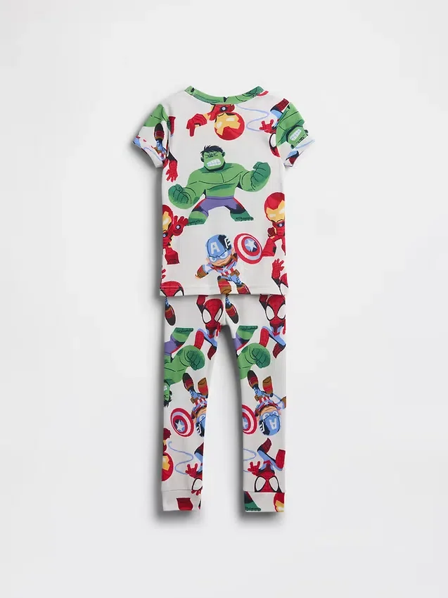 Ensemble de pyjama en coton brossé bio Marvel pour Bébé & Enfant
