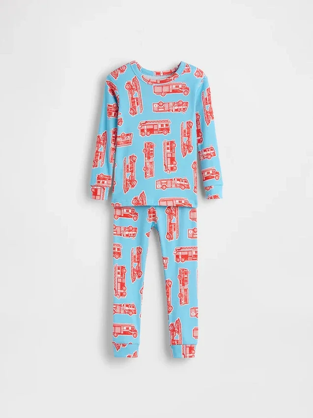 Ensemble de pyjama en coton brossé bio pour Bébé & Enfant