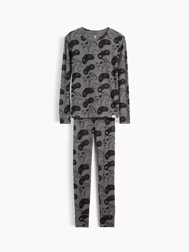 Ensemble de pyjama en coton brossé bio pour enfants