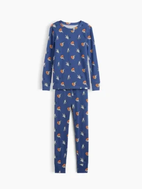 Ensemble de pyjama en coton brossé bio pour enfants