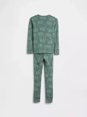 Ensemble de pyjama en coton brossé bio pour enfants
