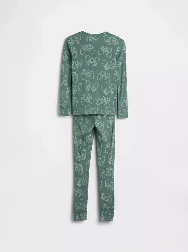 Ensemble de pyjama en coton brossé bio pour enfants