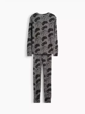 Ensemble de pyjama en coton brossé bio pour enfants