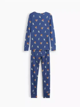 Ensemble de pyjama en coton brossé bio pour enfants