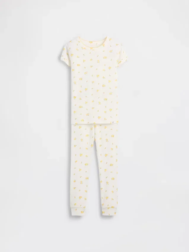 Ensemble de pyjama en coton brossé bio pour enfants et bébés