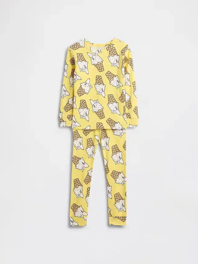 Ensemble de pyjama en coton brossé bio Snoopy pour Bébé & Enfant